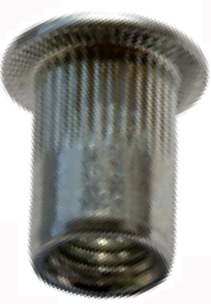 M8 3.1-5.5 mm 250 Stück Flachrundkopf Offen Aluminium