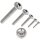 500 X Flachrundkopfschrauben ISR mit Flansch Vollgewinde ISO 7380-2 Edelstahl A2 M 4X20/20 TX20