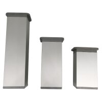 Quadratische 40 mm Möbelfüße einstellbar Aluminium