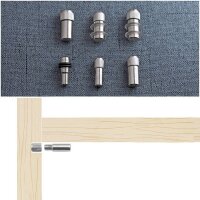 Regalbretthalter aus massivem Eisen, vernickelt – robust und langlebig, ideal für Schränke und Regale in verschiedenen Größen