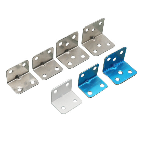 Hochwertiger 90° Edelstahl- und Chrom-Winkelverbinder L-Form, extra stabil für Möbel und Schrankmontage