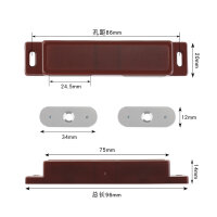 ABS Magnetverschluss für Doppeltüren – Möbelbeschlag mit starker Magnetkraft, langlebig und einfach zu montieren