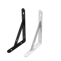 Wandregal Triangularhalter aus Stahl, modernes Design, stabile Wandmontage, verschiedene Größen und Farben