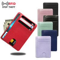 RFID-geschütztes Kartenetui aus PU mit 8 Fächern, individuell anpassbar, vielseitige Farben, ideal für Alltag und Reisen