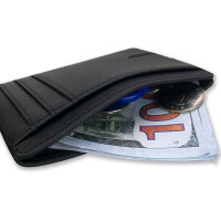 RFID-geschütztes Kartenetui aus PU mit 8 Fächern, individuell anpassbar, vielseitige Farben, ideal für Alltag und Reisen