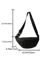 Damen Bauchtasche wasserabweisend aus Oxford-Gewebe, multifunktional für Alltag und Reisen, modischer Stil