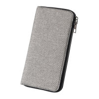 Herren Clutch aus Canvas – Minimalistische Geldbörse mit großer Kapazität und Handyfach für Business und Alltag