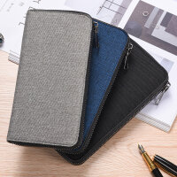 Herren Clutch aus Canvas – Minimalistische Geldbörse mit großer Kapazität und Handyfach für Business und Alltag