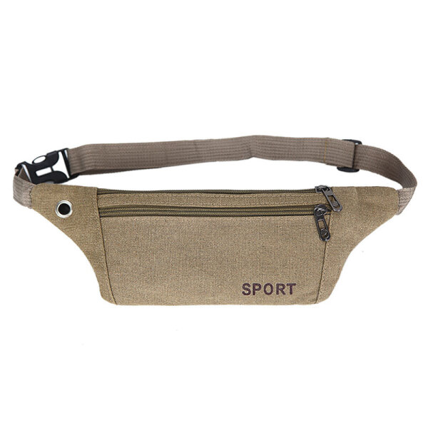 Leichte Canvas-Bauchtasche für Herren und Damen, multifunktional für Sport, Reisen und Alltag, robust und stilvoll