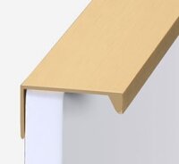 Moderne Aluminium Griffleiste für Schranktüren – minimalistisches Design, extralang, verdeckte Montage, schwarz/gold