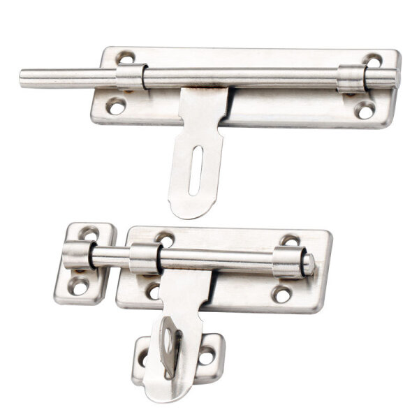 Edelstahl Türriegel mit Vorhängeschloss-Option – Robuster Sicherheitsriegel für Türen, Schränke & Möbel (4-8 Zoll)