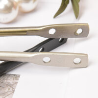 U-förmiger Wandhaken aus Metall mit Zierperle: Gardinenhalter & Kleiderhaken für Wandmontage