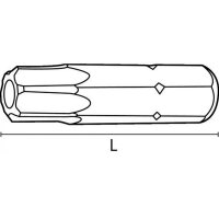 1 Stk. Bit Sicherungsschlüssel m. Innensechsrund Grösse: 10, L= 25mm Stahl