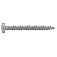 200X Spanplattenschrauben Halbrundkopf Kreuzschlitz Z A2 Edelstahl 4.5x45