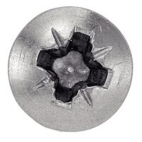 200X Spanplattenschrauben Halbrundkopf Kreuzschlitz Z A2 Edelstahl 4.5x45