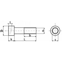 Zylinderschrauben m. Innensechskant Edelstahl A4 DIN912 (&auml;hnlich ISO4762) M10-M24