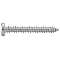 100X Zylinder Blechschrauben m. 2 Löchern Snake Eyes 3.5x16 Edelstahl A2 DIN7981