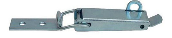 25X Kappenschloss Stahl verzinkt mit Gegenhaken H=30.5 mm, B=43 mm, L=193.5 mm