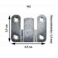 100X M&ouml;belverbinder S=1.5 mm, B=3.5 cm, L= 4.5 cm