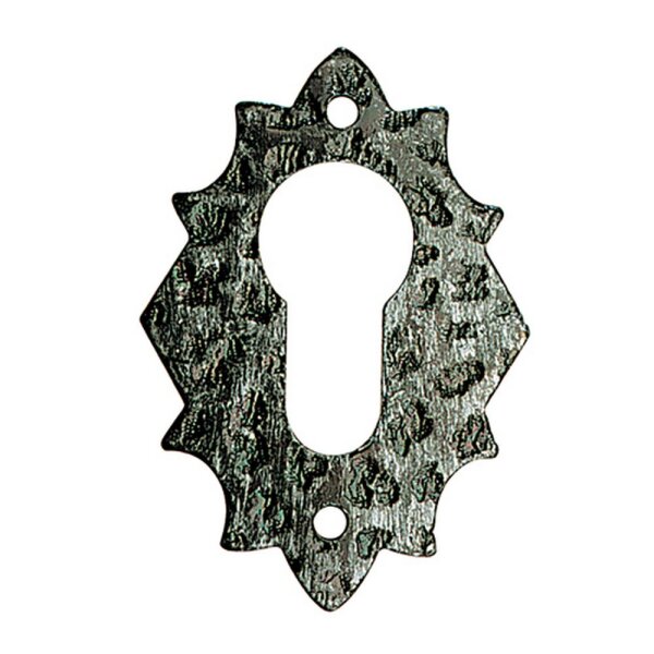 B2B Zylinderrosette aus Eisen mit Schlüsselloch "Yale"