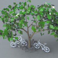 B2B gebogener Fahrradständer aus Stahl