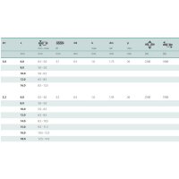 25 X Blindnieten Edelstahl A2/A2 FK 6.4 X 10