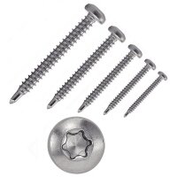 500 X Bohrschrauben mit Linsenkopf, Form M DIN 7504...
