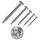 500 X Bohrschrauben mit Linsenkopf, Form M DIN 7504  1.4006  M 4,8X25 TX25