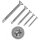 1000 X Bohrschrauben mit Senkkopf, Form O DIN 7504  1.4006  O 4,2X22 TX20