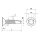 1000 X Bohrschrauben mit Senkkopf, Form O DIN 7504  1.4006  O 4,2X22 TX20