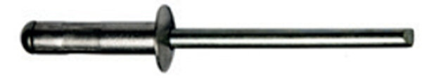 3.0 X 8.0 mm 1500 Stück Alu / Stahl Multigrip Blindnieten Flachkopf